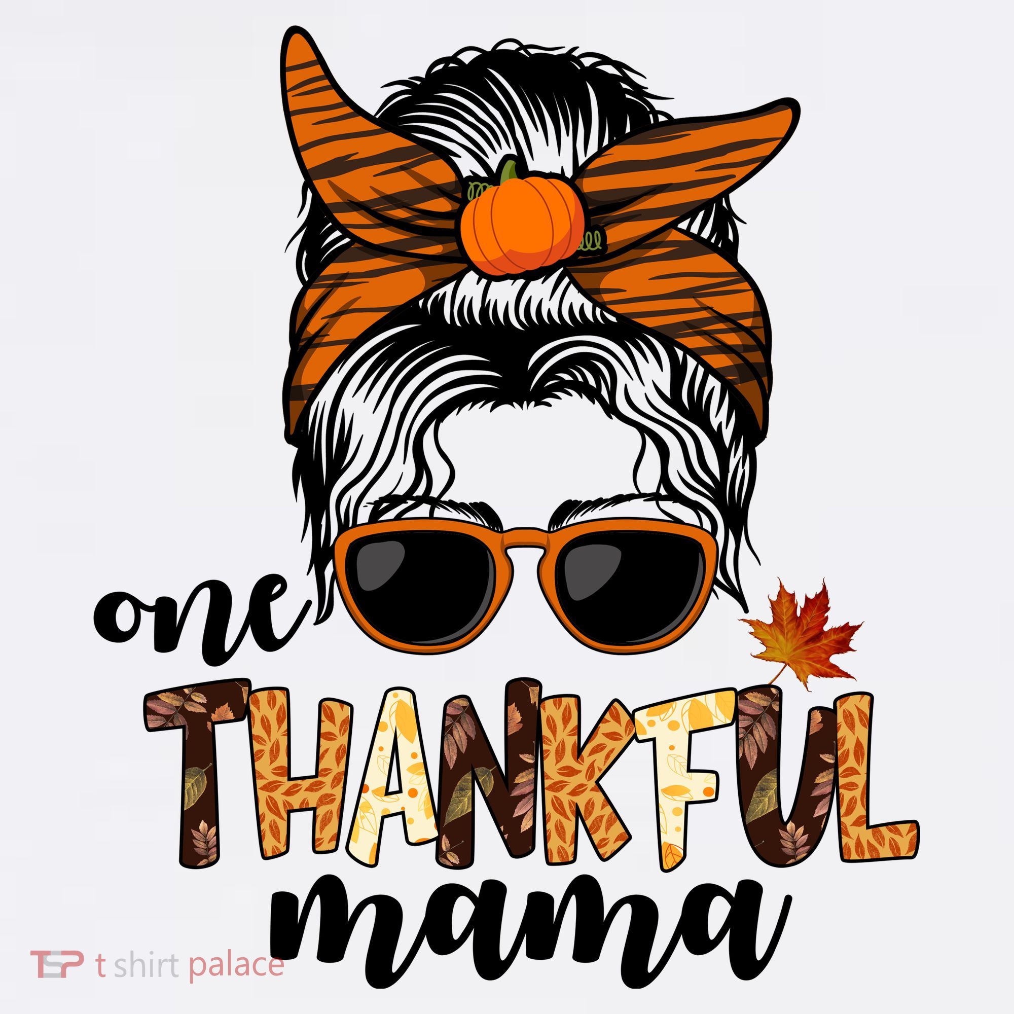 One Thankful Mama Fall Thanksgiving Festive Doggie Tank