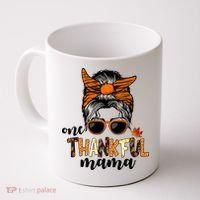 One Thankful Mama Fall Thanksgiving Festive Coffee Mug thumb 0