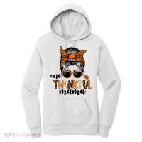One Thankful Mama Fall Thanksgiving Festive Women's Hoodie thumb 0