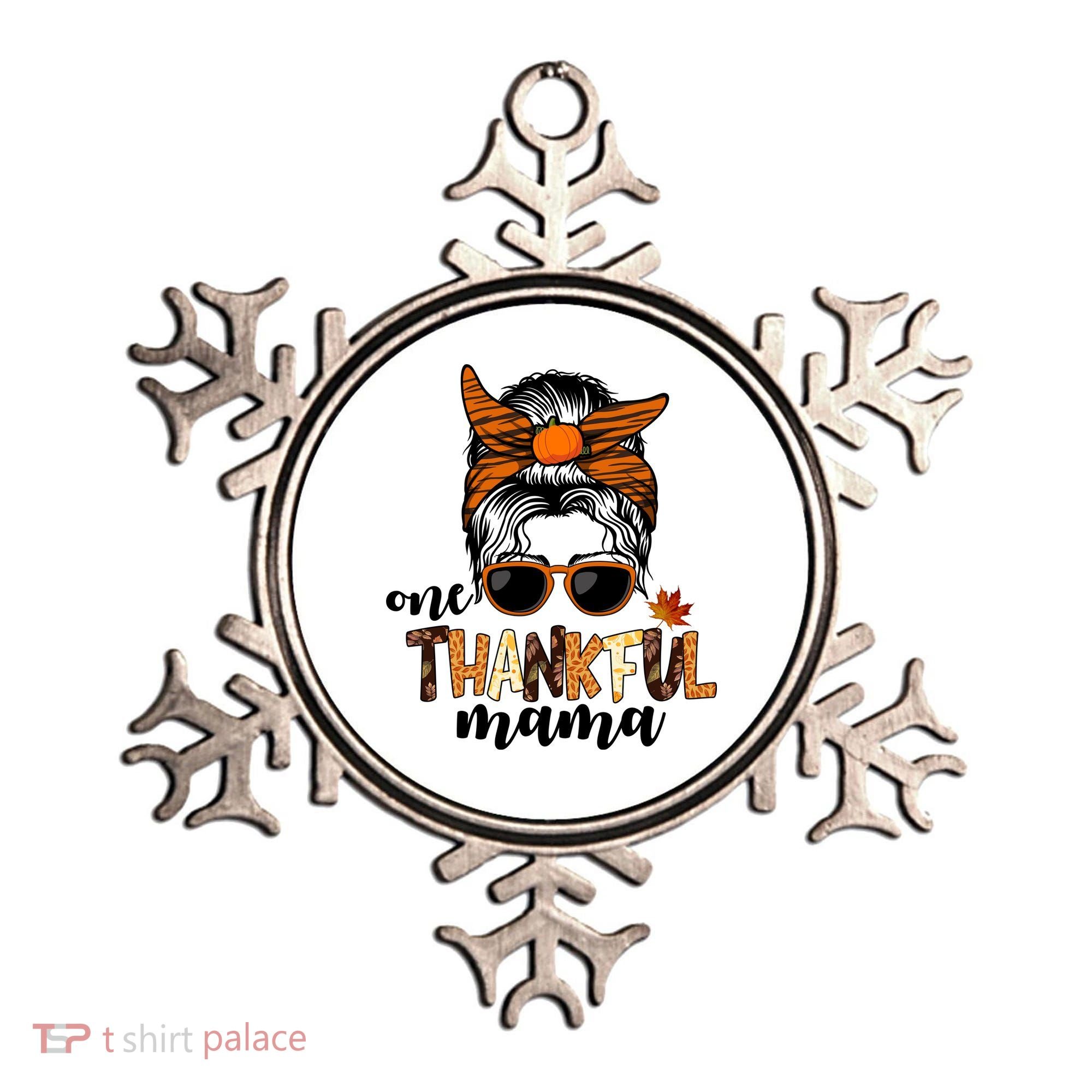 One Thankful Mama Fall Thanksgiving Festive Ornament