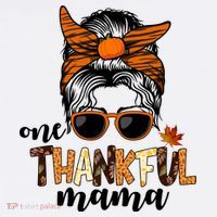 One Thankful Mama Fall Thanksgiving Festive Ornament thumb 1