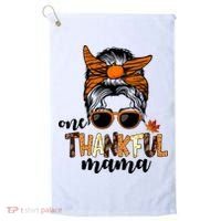 One Thankful Mama Fall Thanksgiving Festive Golf Towel thumb 0