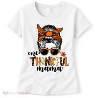 One Thankful Mama Fall Thanksgiving Festive Women's T-Shirt thumb 0