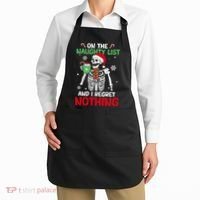 On The Naughty List And I Regret Nothing Christmas Apron thumb 2