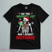On The Naughty List And I Regret Nothing Christmas T-Shirt thumb 5