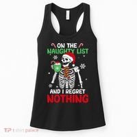 On The Naughty List And I Regret Nothing Christmas Women's Tank Top thumb 0
