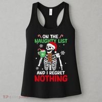 On The Naughty List And I Regret Nothing Christmas Women's Tank Top thumb 3
