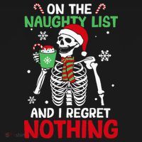 On The Naughty List And I Regret Nothing Christmas Visor thumb 3