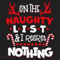 On The Naughty List I Regret Nothing Women's Sweatshirt thumb 2