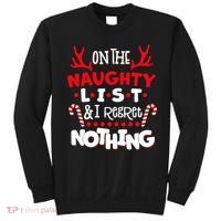 On The Naughty List I Regret Nothing Sweatshirt thumb 0