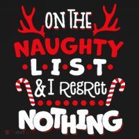 On The Naughty List I Regret Nothing Women's Hoodie thumb 2