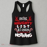 On The Naughty List I Regret Nothing Women's Tank Top thumb 3