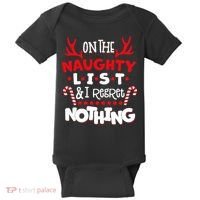 On The Naughty List I Regret Nothing Baby Bodysuit thumb 0