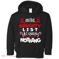 On The Naughty List I Regret Nothing Toddler Hoodie thumb 0