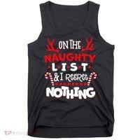 On The Naughty List I Regret Nothing Tank Top thumb 0