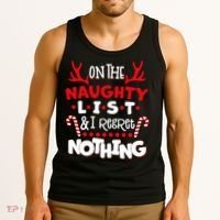 On The Naughty List I Regret Nothing Tank Top thumb 3
