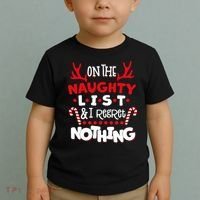 On The Naughty List I Regret Nothing Toddler T-Shirt thumb 2