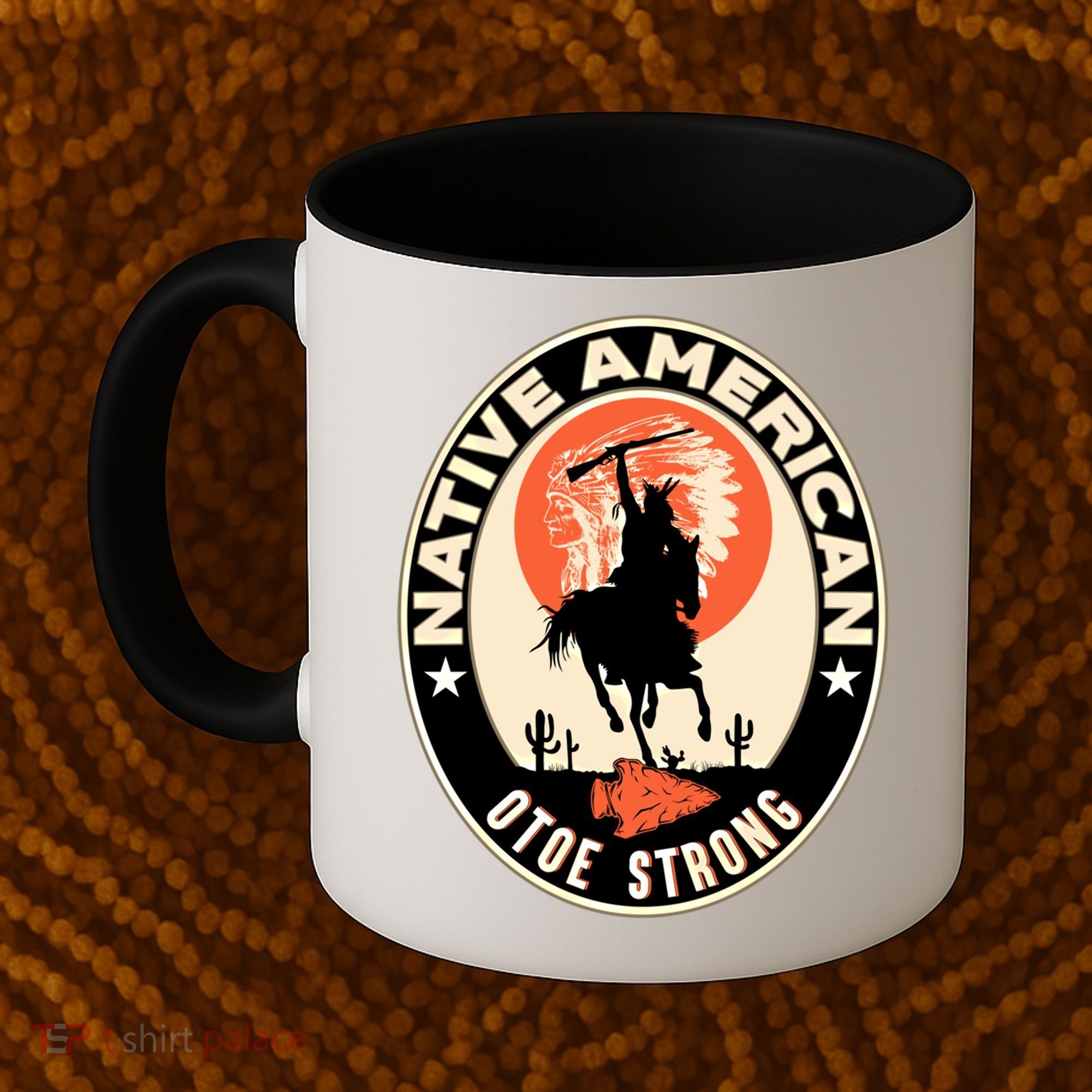 Otoe Tribe Native American Pride Art Deco Logo Gift Coffee Mug