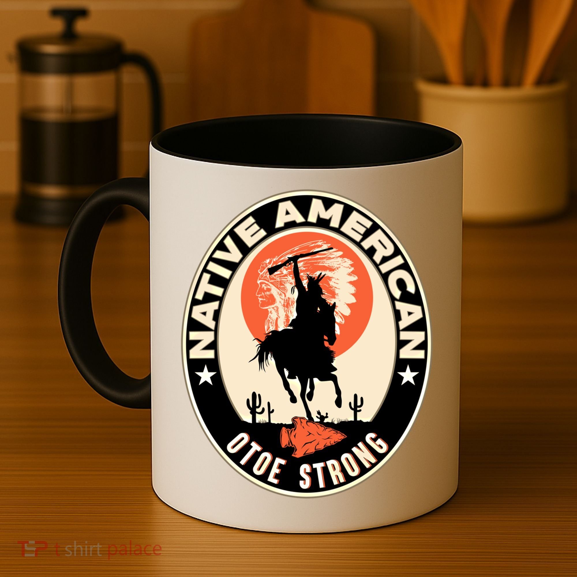 Otoe Tribe Native American Pride Art Deco Logo Gift Coffee Mug