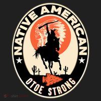 Otoe Tribe Native American Pride Art Deco Logo Gift Beanie thumb 2