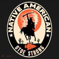 Otoe Tribe Native American Pride Art Deco Logo Gift Women's Hoodie thumb 2