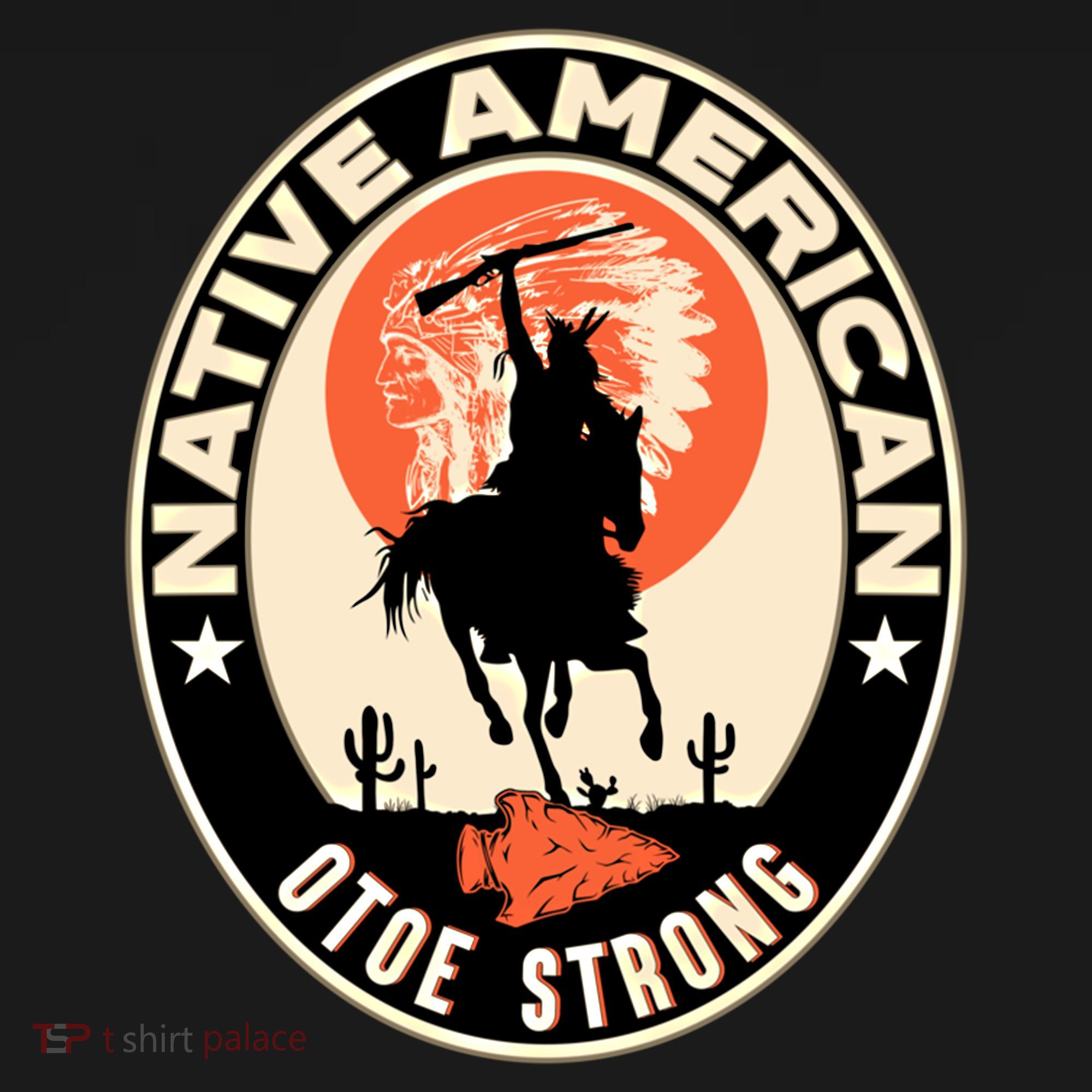 Otoe Tribe Native American Pride Art Deco Logo Gift Women's Hoodie