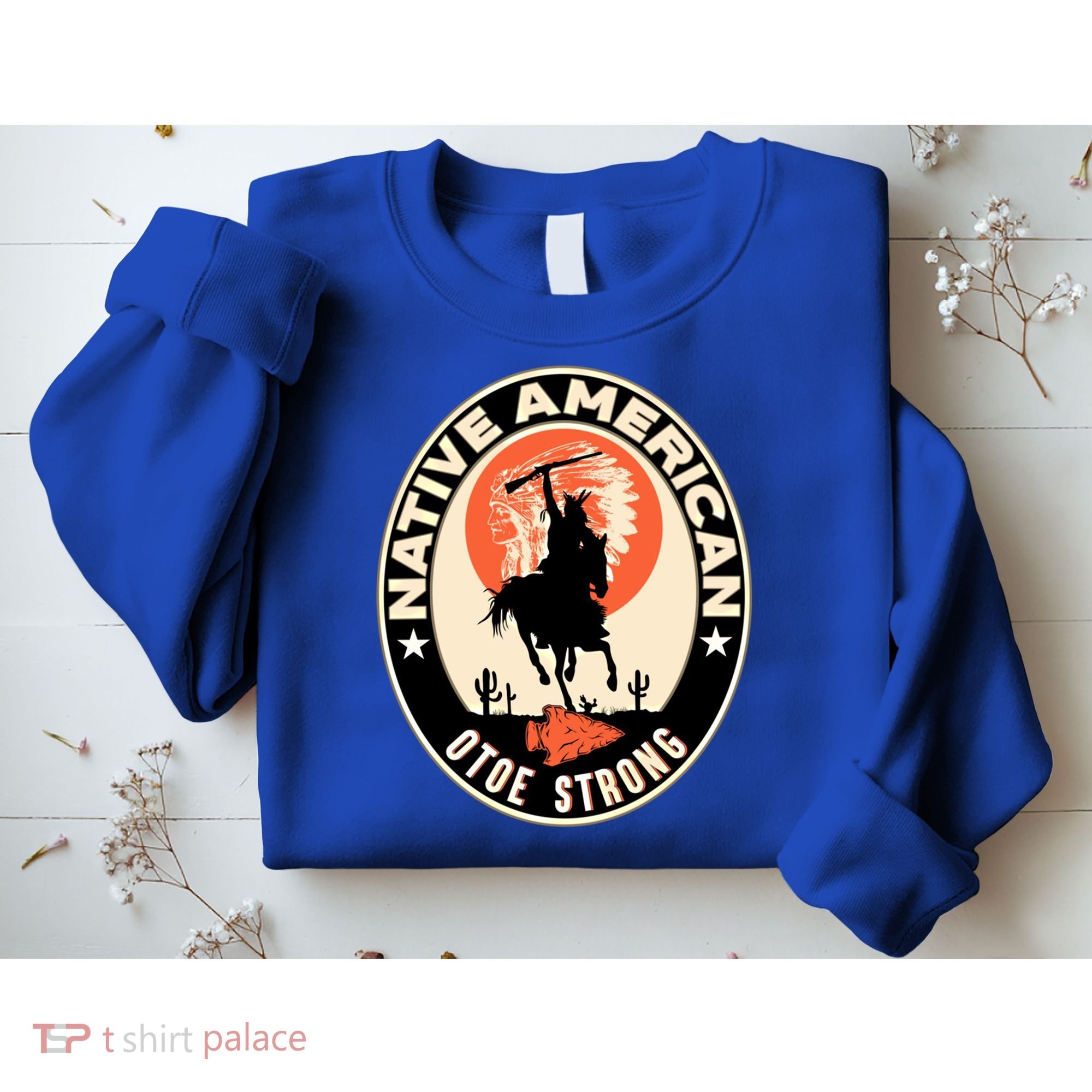Otoe Tribe Native American Pride Art Deco Logo Gift Sweatshirt