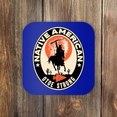 Otoe Tribe Native American Pride Art Deco Logo Gift Coaster
