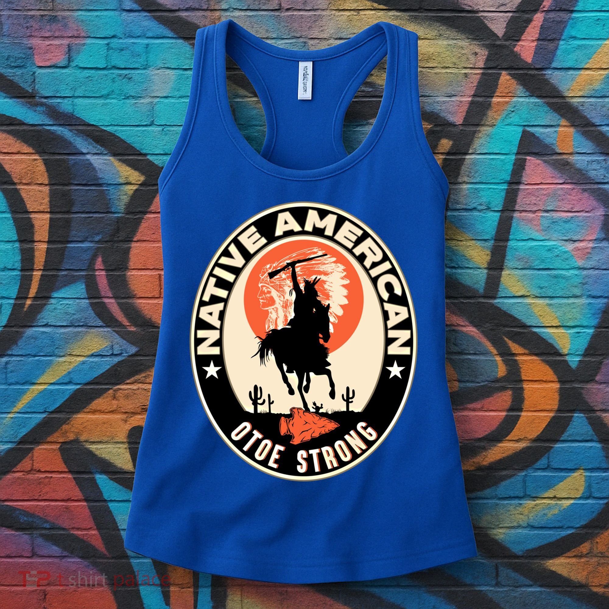 Otoe Tribe Native American Pride Art Deco Logo Gift Women's Tank Top