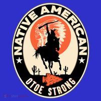 Otoe Tribe Native American Pride Art Deco Logo Gift Women's Tank Top thumb 5