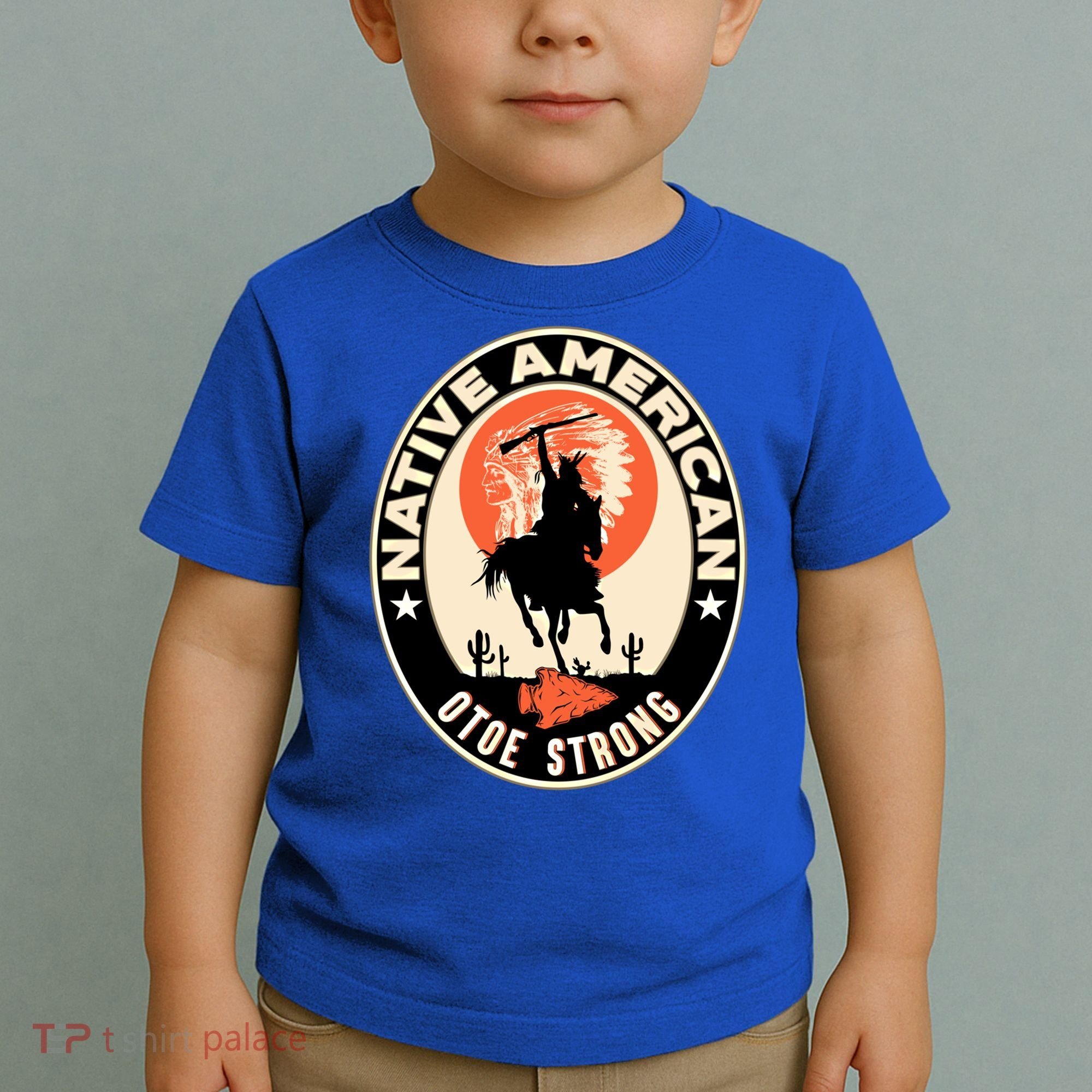 Otoe Tribe Native American Pride Art Deco Logo Gift Toddler T-Shirt