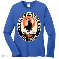 Otoe Tribe Native American Pride Art Deco Logo Gift Women's Long Sleeve Shirt thumb 0
