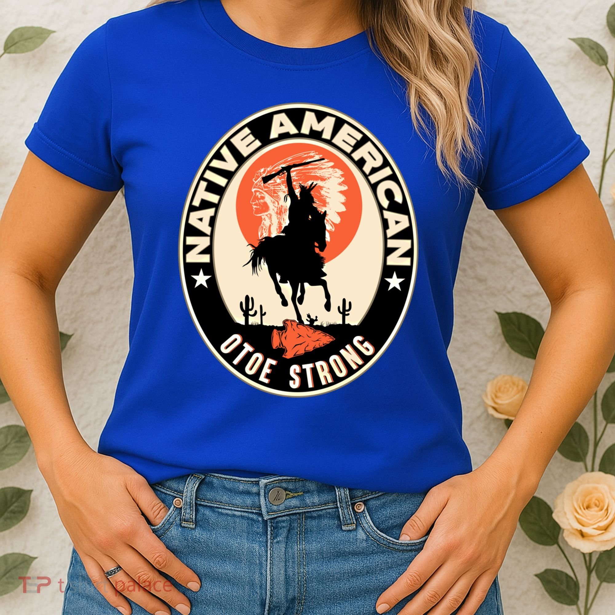 Otoe Tribe Native American Pride Art Deco Logo Gift Women's T-Shirt