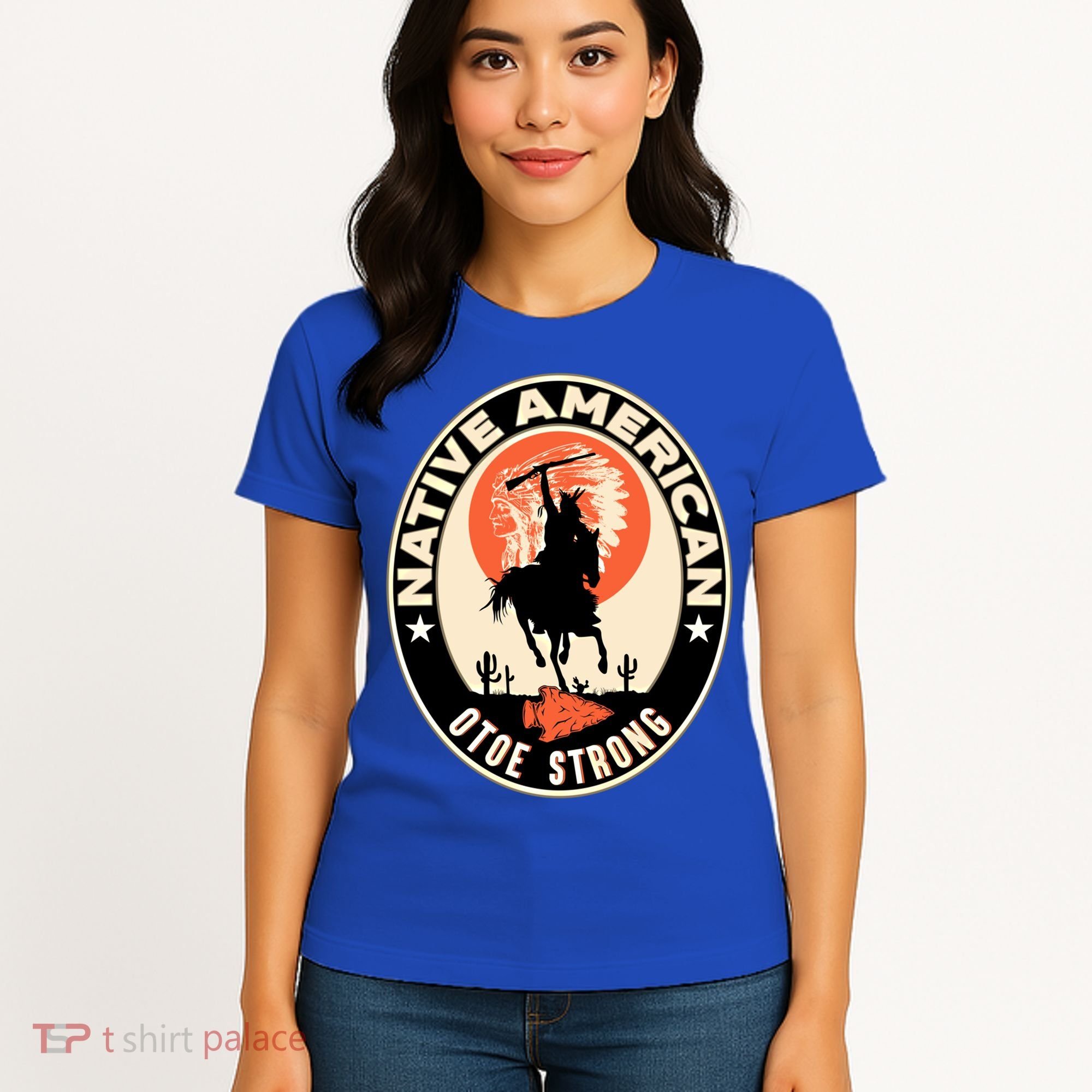 Otoe Tribe Native American Pride Art Deco Logo Gift Women's T-Shirt
