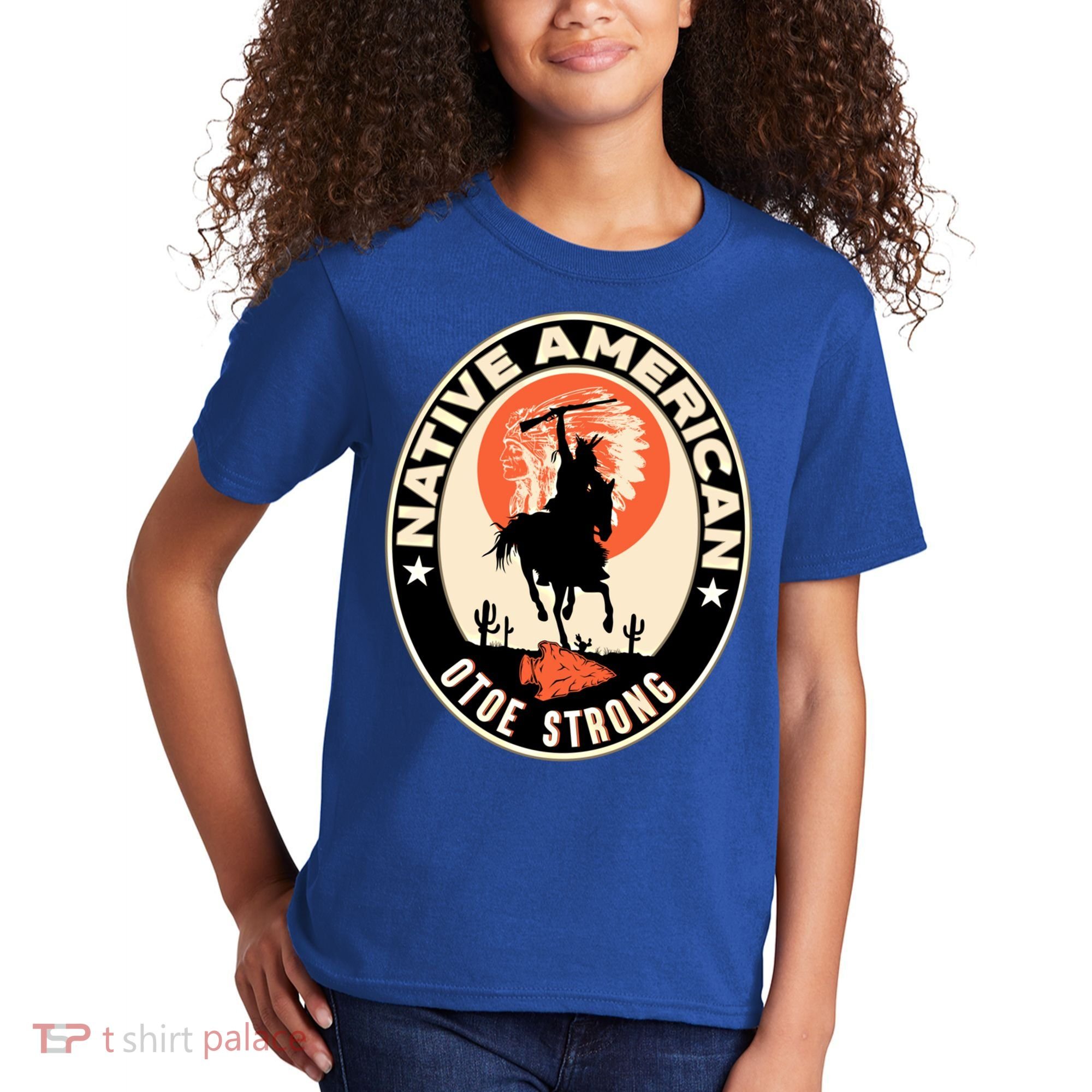 Otoe Tribe Native American Pride Art Deco Logo Gift Kids T-Shirt