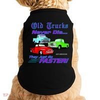 Old Trucks Never Die They Just Go Faster Doggie Tank thumb 0