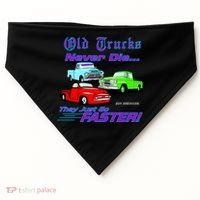 Old Trucks Never Die They Just Go Faster USA-Made Doggie Bandana thumb 0