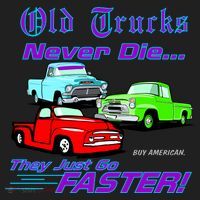 Old Trucks Never Die They Just Go Faster Beanie thumb 2