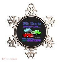 Old Trucks Never Die They Just Go Faster Ornament thumb 0