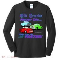 Old Trucks Never Die They Just Go Faster Kids Long Sleeve Shirt thumb 0