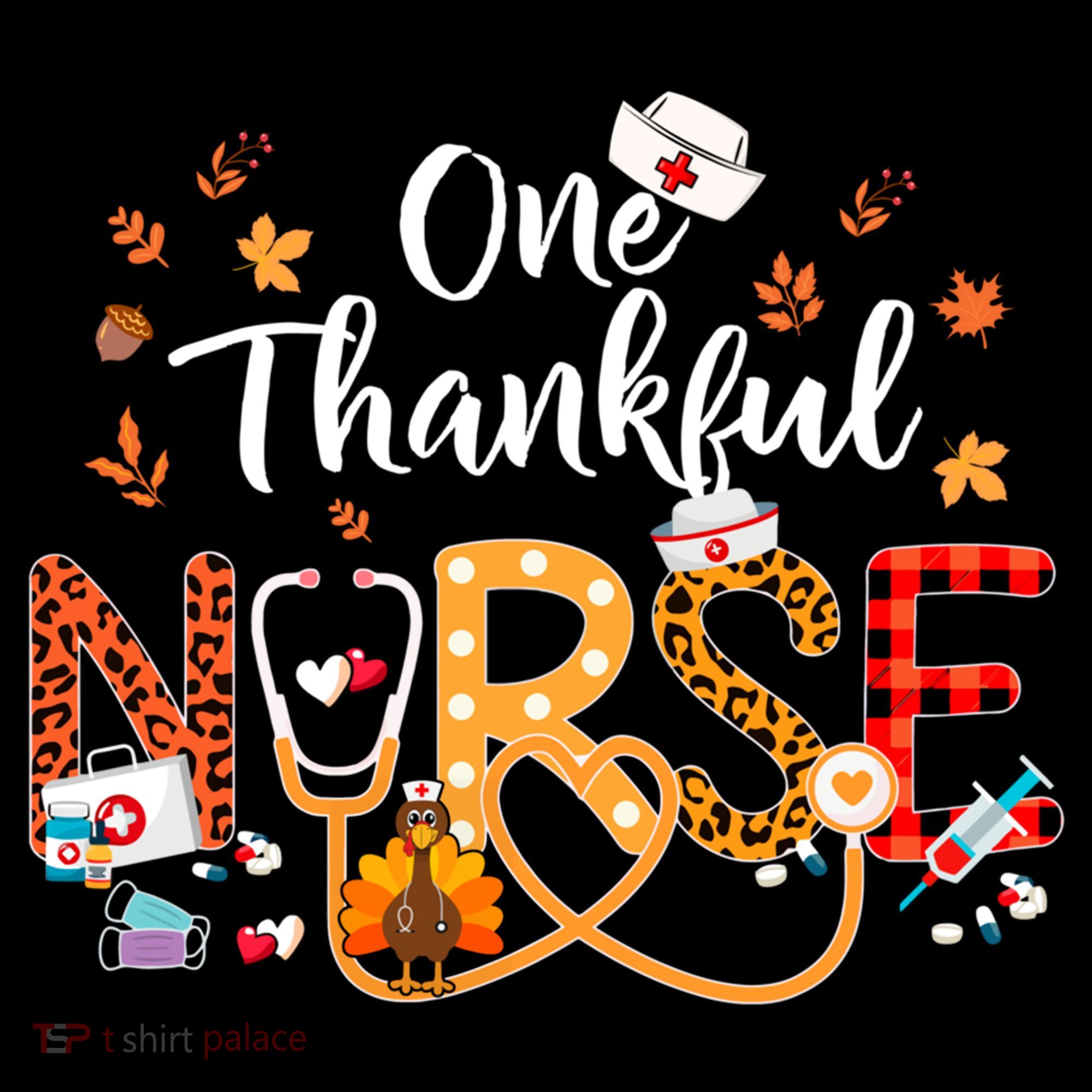 One Thankful Nurse Turkey Stethoscope Thanksgiving Great Gift Coffee Mug