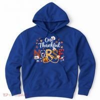 One Thankful Nurse Turkey Stethoscope Thanksgiving Great Gift Hoodie thumb 0