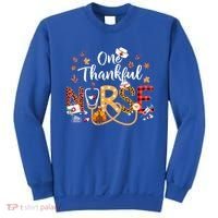 One Thankful Nurse Turkey Stethoscope Thanksgiving Great Gift Sweatshirt thumb 0