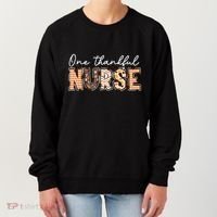 One Thankful Nurse Thanksgiving Women's Sweatshirt thumb 0