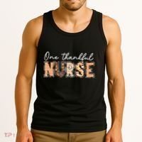 One Thankful Nurse Thanksgiving Tank Top thumb 3