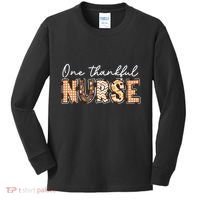 One Thankful Nurse Thanksgiving Kids Long Sleeve Shirt thumb 0