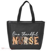 One Thankful Nurse Thanksgiving Tote Bag thumb 0