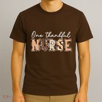 One Thankful Nurse Thanksgiving T-Shirt thumb 3