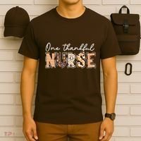One Thankful Nurse Thanksgiving T-Shirt thumb 6