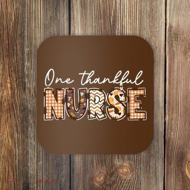 One Thankful Nurse Thanksgiving Coaster